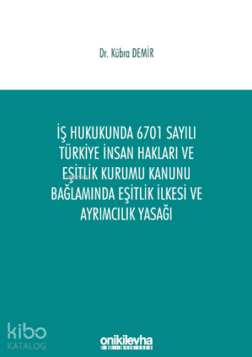 İş Hukukunda 6701 Sayılı Türkiye İnsan Hakları ve Eşitlik Kurumu Kanun