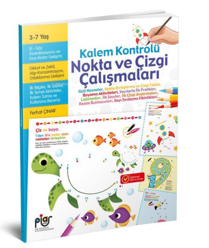 Kalem Kontrolü Nokta ve Çizgi Çalışmaları - Kitapiks.com