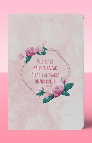 Kalpler Ancak Allah'ı Anmakla Huzur Bulur; Çizgili A5 Defter