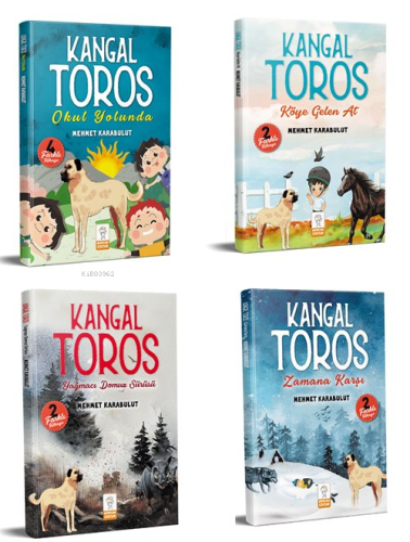 Kangal Toros Serisi 2.Sınıf Okuma Seti 8-14 Yaş (4 Kitap Set) - Kitapi