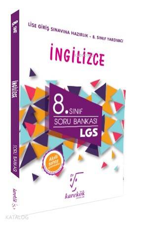 Karekök Yayınları 8. Sınıf LGS İngilizce Soru Bankası Karekök - Kitapi