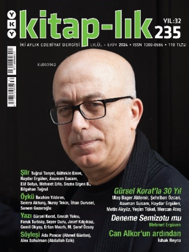 Kitap–lık 235 - Eylül – Ekim 2024 - Kitapiks.com
