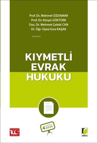 Kıymetli Evrak Hukuku - Kitapiks.com