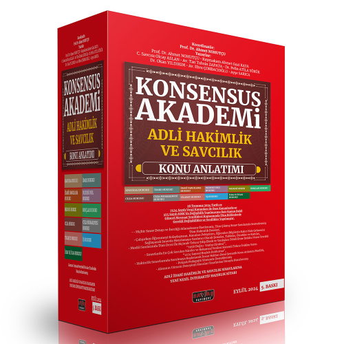 Konsensus Akademi Adli Hakimlik ve Savcılık Konu Anlatımı - Kitapiks.c