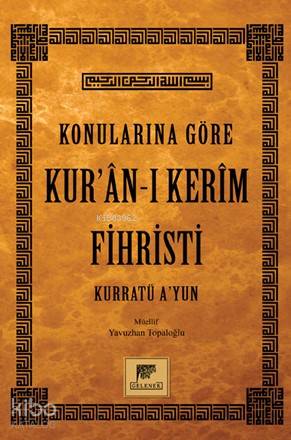 Konularına Göre Kur'an-ı Kerim Fihristi - Kitapiks.com