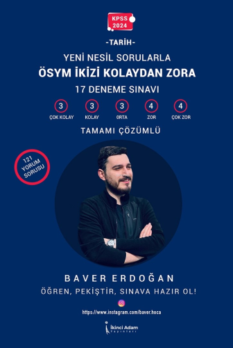 Kpss 2024 Ösym İkı̇zı̇ Kolaydan Zora - Kitapiks.com