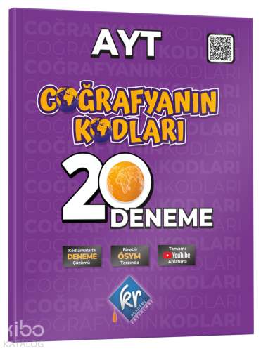 Kr Akademi Coğrafyanın Kodları AYT Coğrafya Çözümlü 20 Deneme - Kitapi