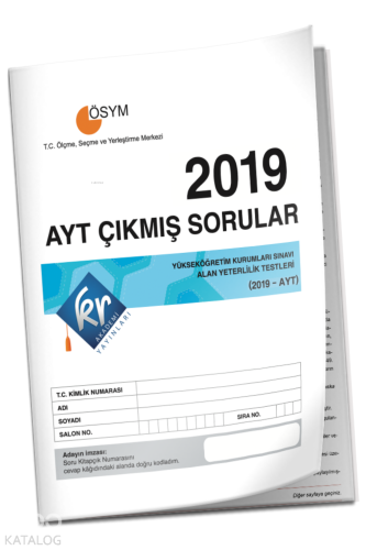 KR Akademi Yayınları AYT Çıkmış Sorular Tıpkı Basım Kitapçığı - Kitapi