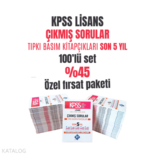 KR Akademi Yayınları Genel Yetenek Genel Kültür Çıkmış Sorular Son 5 Yıl Tıpkı Basım Fasikülleri 100'lü