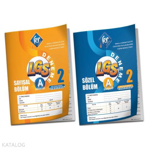 KR Akademi Yayınları LGS - 2 ( Türkiye Geneli) Deneme Sınavı