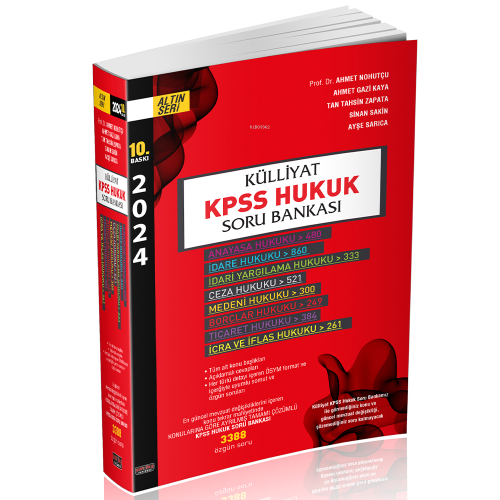 Külliyat KPSS Hukuk Soru Bankası - Kitapiks.com
