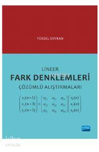 Lineer Fark Denklemleri Çözümlü Alıştırmaları - Kitapiks.com