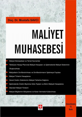 Maliyet Muhasebesi - Kitapiks.com