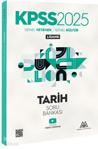 Marsis Yayınları 2025 KPSS Tarih Soru Bankası Video Çözümlü - Kitapiks