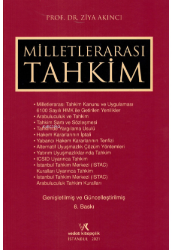 Milletlerarası Tahkim - Kitapiks.com