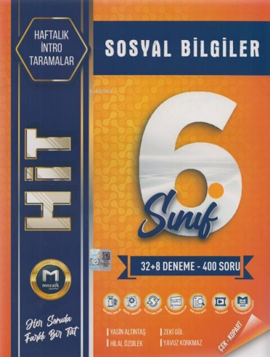 Mozaik Yayınları 6. Sınıf Sosyal Bilgiler 40 Deneme - Kitapiks.com