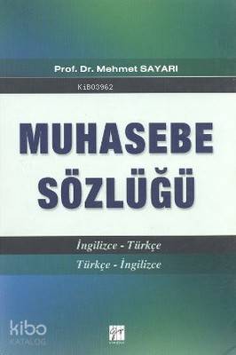 Muhasebe Sözlüğü; (İngilizce-Türkçe / Türkçe - İngilizce) - Kitapiks.c