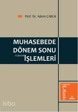 Muhasebede Dönem Sonu İşlemleri - Kitapiks.com
