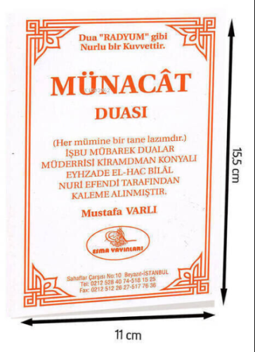 Münacaat Duası (Yeni - Eski) - Kitapiks.com