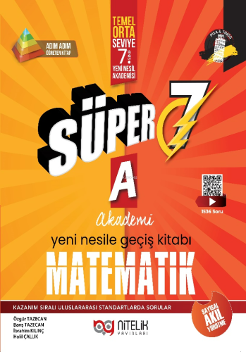 Nitelik 7.Sınıf Süper Matematik Soru Kitabı (A) - Kitapiks.com