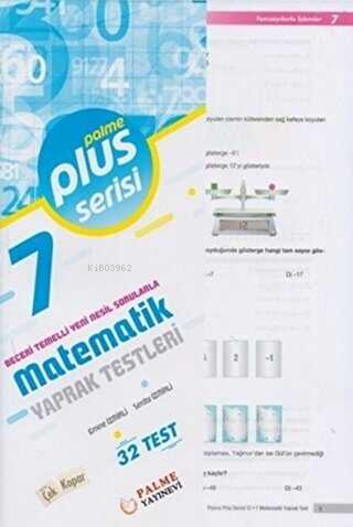 Palme Yaprak Test 7.Sınıf Matematik Plus - Kitapiks.com