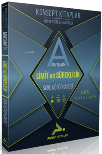 Paraf Yayınları AYT Limit ve Süreklilik Soru Kütüphanesi - Kitapiks.co