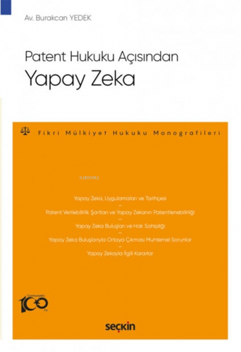Patent Hukuku Açısından Yapay Zeka - Kitapiks.com