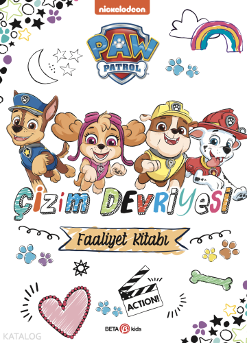 Paw Patrol Çizim Devriyesi Boyama Kitabı;Çizim Devriyesi - Kitapiks.co
