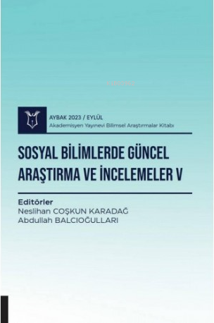 Sosyal Bilimlerde Güncel Araştırma ve İncelemeler V - Kitapiks.com
