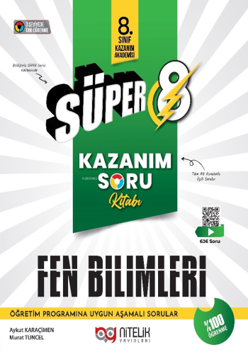 Süper 8 Fen Bilimleri Kazanım Soru Kitabı - Kitapiks.com
