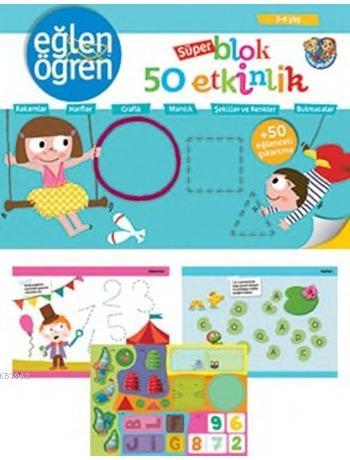 Süper Blok 50 Etkinlik; 3-4 Yaş - Kitapiks.com