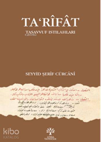 Ta'rifat; Tasavvuf Istılahları - Kitapiks.com