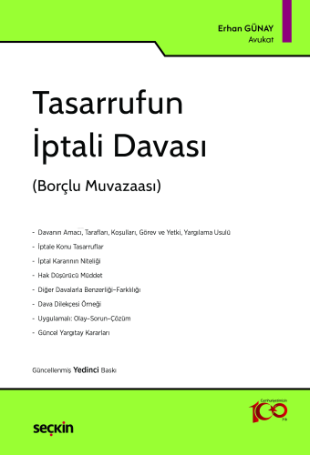 Tasarrufun İptali Davası - Kitapiks.com
