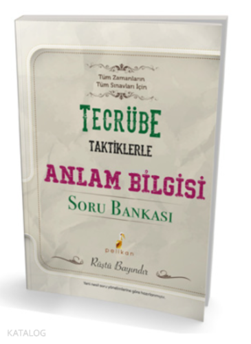 Tecrübe Taktiklerle Anlam Bilgisi Soru Bankası - Kitapiks.com