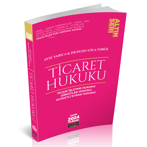 Ticaret Hukuku Konu Anlatımı - Kitapiks.com