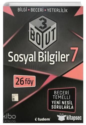 Tudem 7.Sınıf Sosyal Bilgiler 3 Boyut