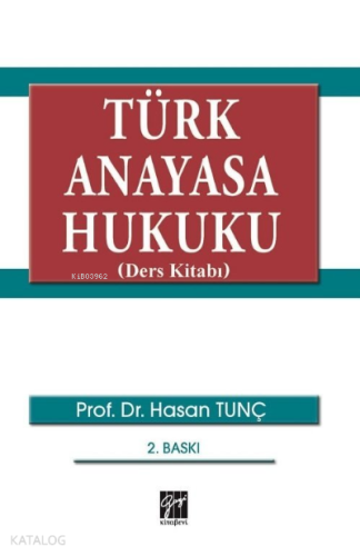 Türk Anayasa Hukuku (Ders Kitabı) - Kitapiks.com