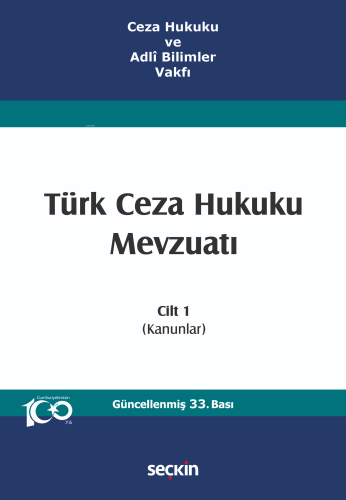 Türk Ceza Hukuku Mevzuatı Cilt 1 - Kitapiks.com