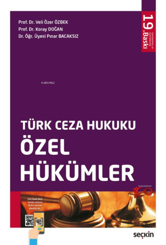 Türk Ceza Hukuku Özel Hükümler - Kitapiks.com
