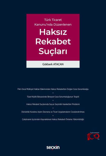 Türk Ticaret Kanunu'nda Düzenlenen Haksız Rekabet Suçları - Kitapiks.c