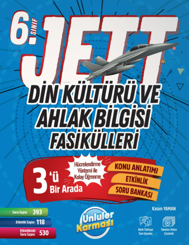Ünlüler Karması Yayınları 6. Sınıf Jett Din Kültürü ve Ahlak Bilgisi F