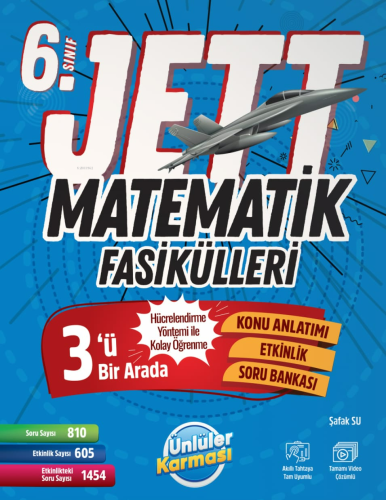 Ünlüler Karması Yayınları 6.Sınıf Jett Matematik Fasiküller Soru Banka