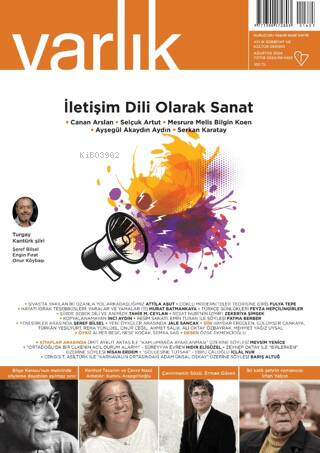 Varlık Edebiyat ve Kültür Dergisi Sayı: 1403 - Ağustos 2024 - Kitapiks