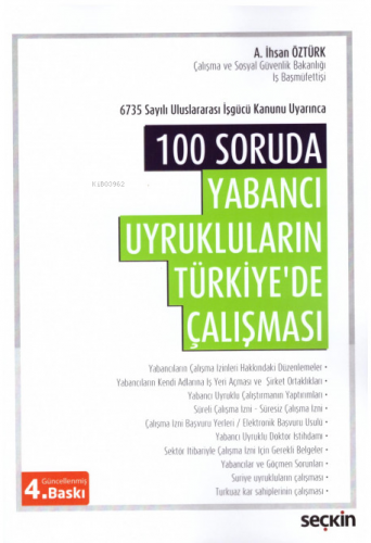 Yabancı Uyrukluların Türkiye'de Çalışması - Kitapiks.com