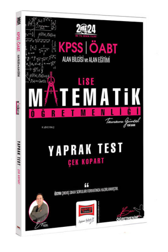 Yargı Yayınları 2024 ÖABT Lise Matematik Öğretmenliği Yaprak Test - Ki