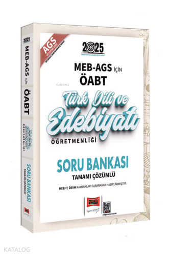 Yargı Yayınları 2025 MEB-AGS ÖABT Türk Dili ve Edebiyatı Soru Bankası