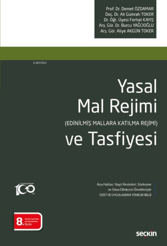 Yasal Mal Rejimi ve Tasfiyesi - Kitapiks.com