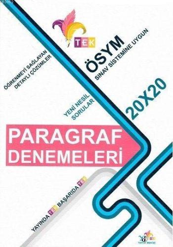 Yayın Denizi Yayınları ÖSYM Sistemine Uygun TEK Paragraf 20x20 Deneme Yayın Denizi