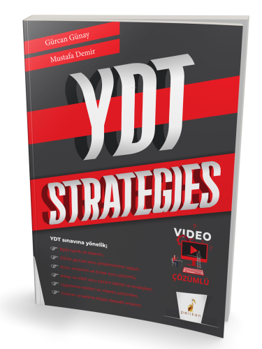 YDT Strategies Video Çözümlü Soru Bankası - Kitapiks.com