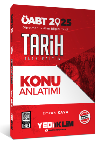 Yediiklim Yayıncılık 2025 ÖABT Tarih Alan Eğitimi Konu Anlatımı - Kita